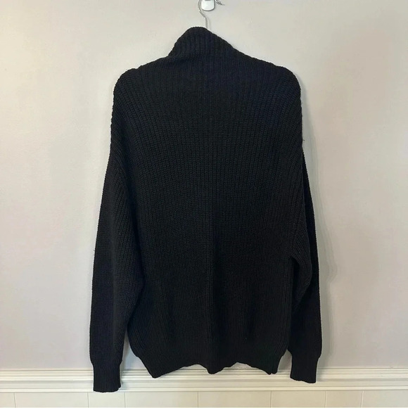 Wilfred Women's 100% Merino Wool Long Sleeve Black Cowl Neck Sweater Size S GUC - Picture 8 of 8